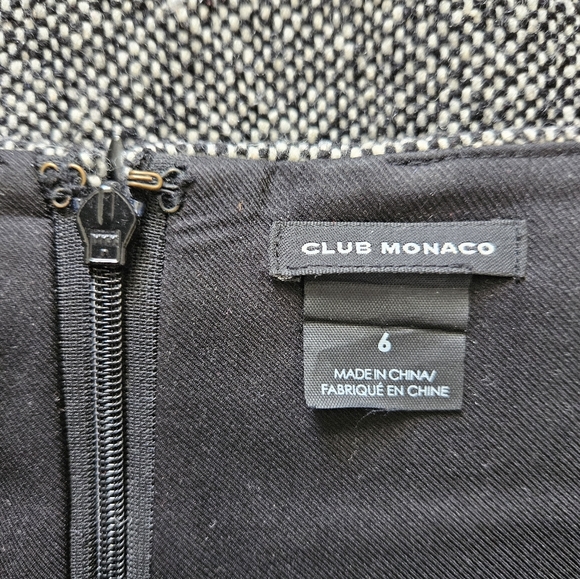 Club Monaco Salt and Pepper Tweed Pencil Skirt - Picture 4 of 4